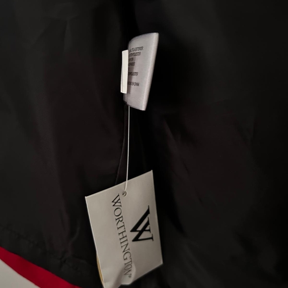 Worthington Red Pea Coat with Black Buttons - Picture 8 of 11